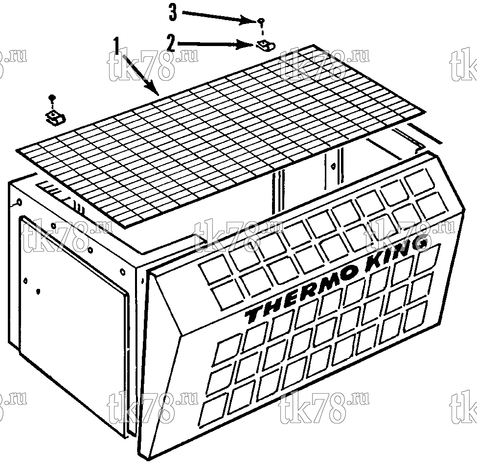 Каталог запчастей для Thermo King STB-I TOP SCREEN OPTION (STB-I 10, KIT 710844)