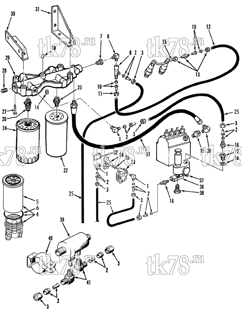 Каталог запчастей для Thermo King  FUEL FILTERS & HOSES