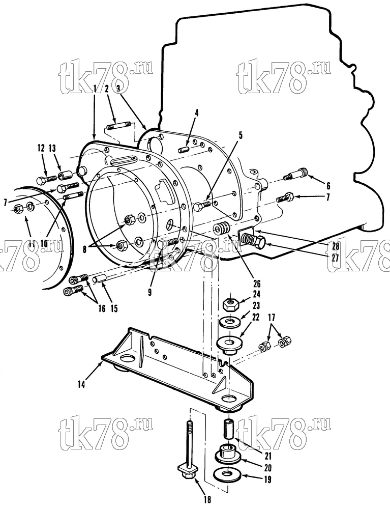 Каталог запчастей для Thermo King  ENGINE & COMPRESSOR MOUNTING