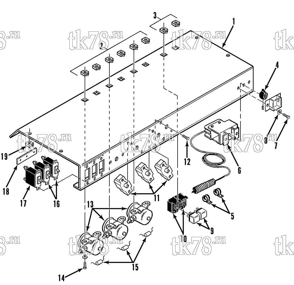 Каталог запчастей для Thermo King NSD-I CONTROL PANEL (1000/1001, Before 8/31/90)