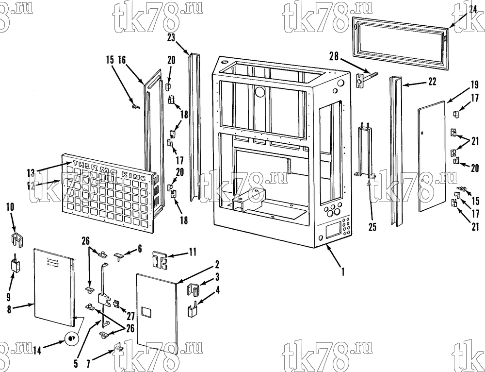 Каталог запчастей для Thermo King LND 30 & 50 FRAME & DOOR GROUP