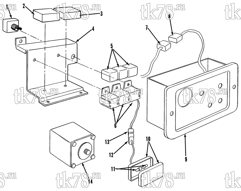 Каталог запчастей для Thermo King RMU-II TEMPERATURE SENTRY COMPONENTS