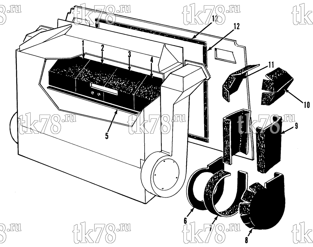 Каталог запчастей для Thermo King TH3-M2 INSULATION