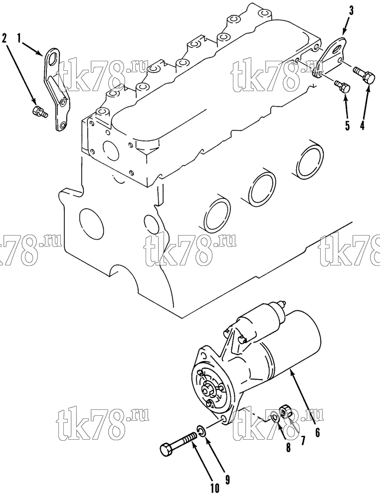 Каталог запчастей для Thermo King Sentry di EMEIA STARTER MOUNTING