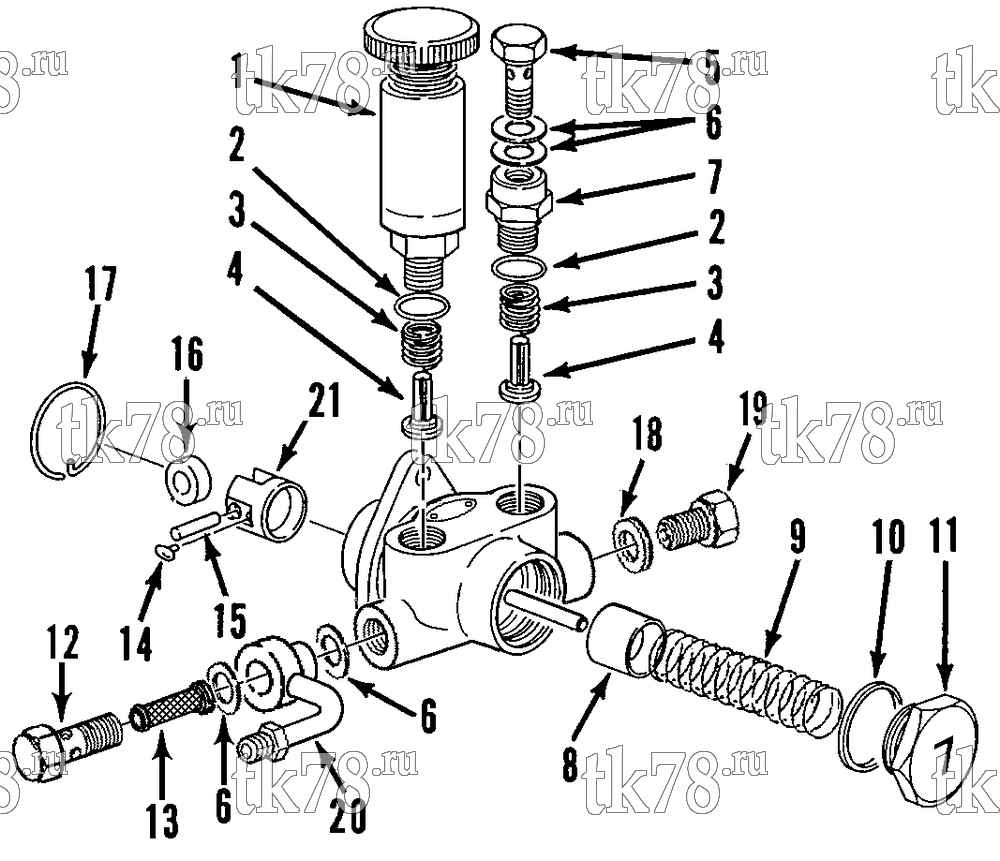 Каталог запчастей для Thermo King CG-II M19 FUEL PUMP ASSEMBLY