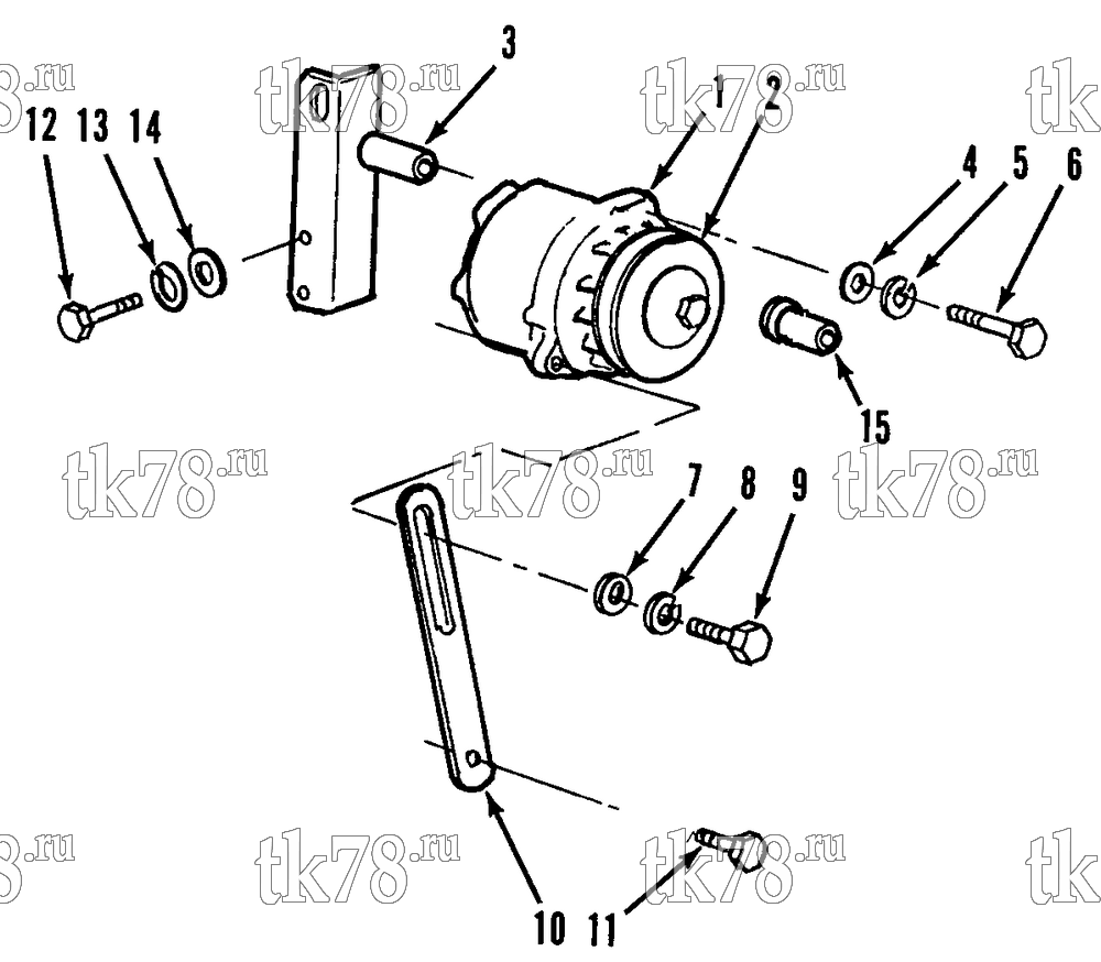 Каталог запчастей для Thermo King  ALTERNATOR MOUNTING