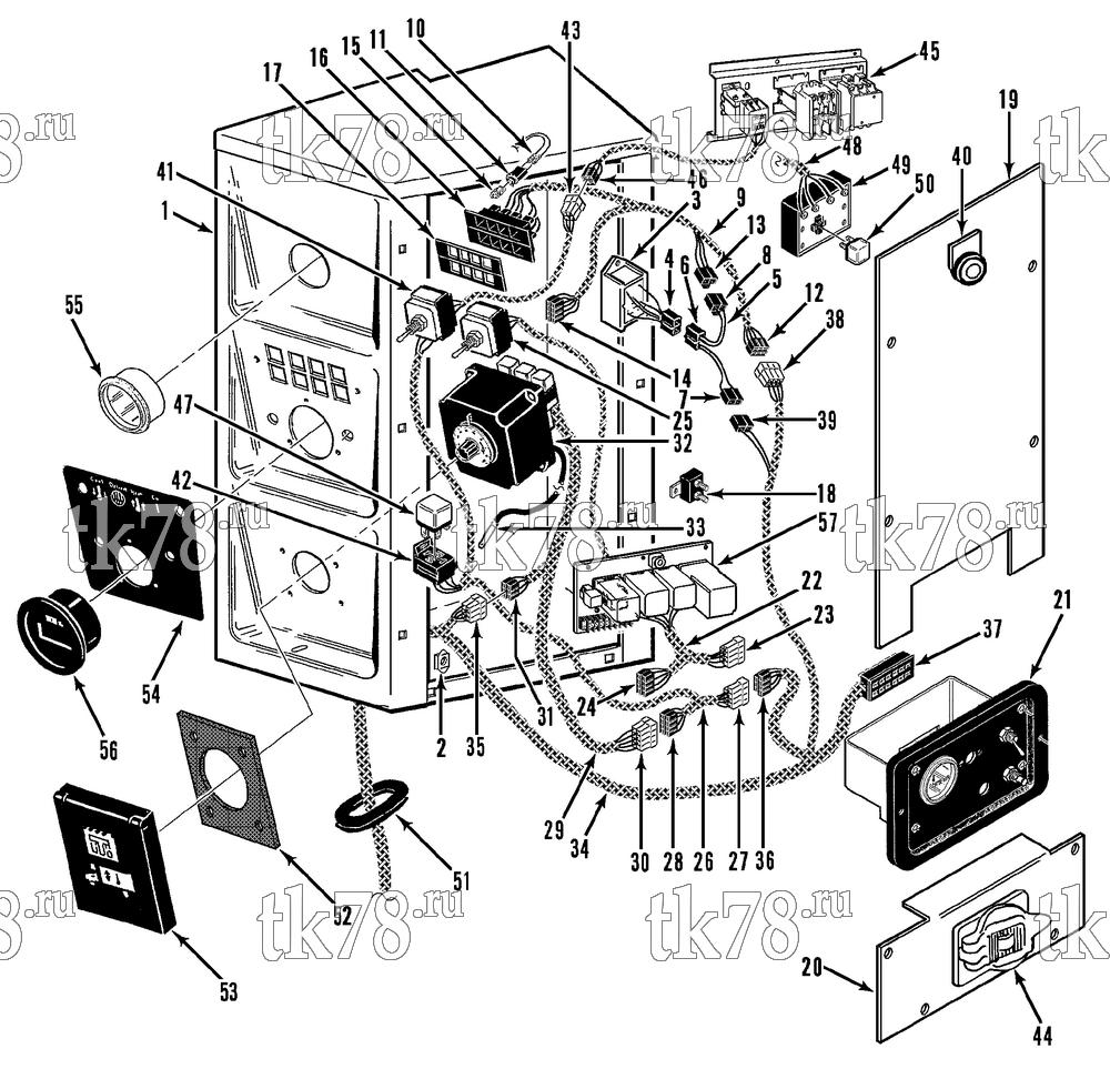 Каталог запчастей для Thermo King  CONTROL BOX ASSEMBLY (50s)