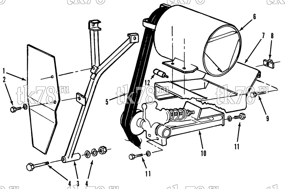 Каталог запчастей для Thermo King  BELT TENSIONER GROUP (SB-II PE)