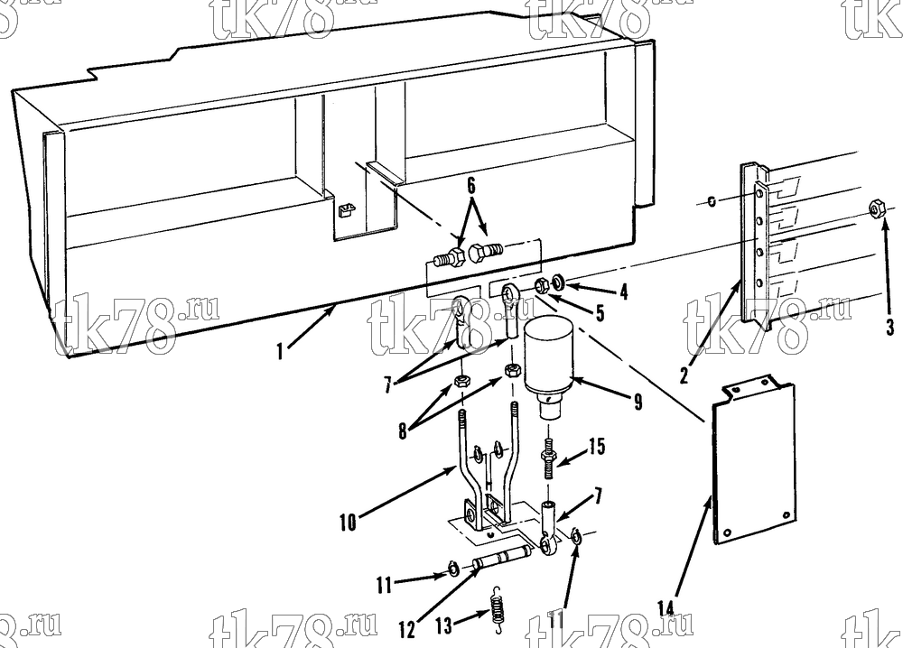 Каталог запчастей для Thermo King  EVAPORATOR DAMPER ASSEMBLY (REVERSE AIR)