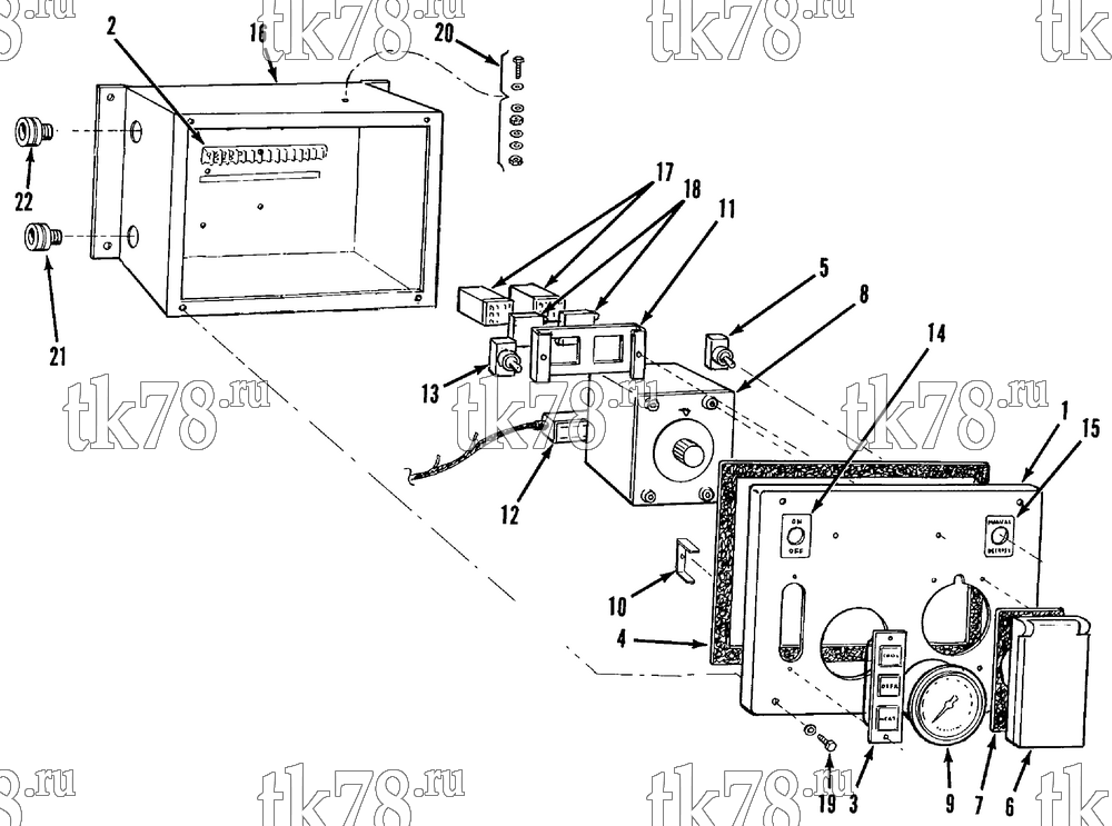 Каталог запчастей для Thermo King  CONTROL BOX (ERG)