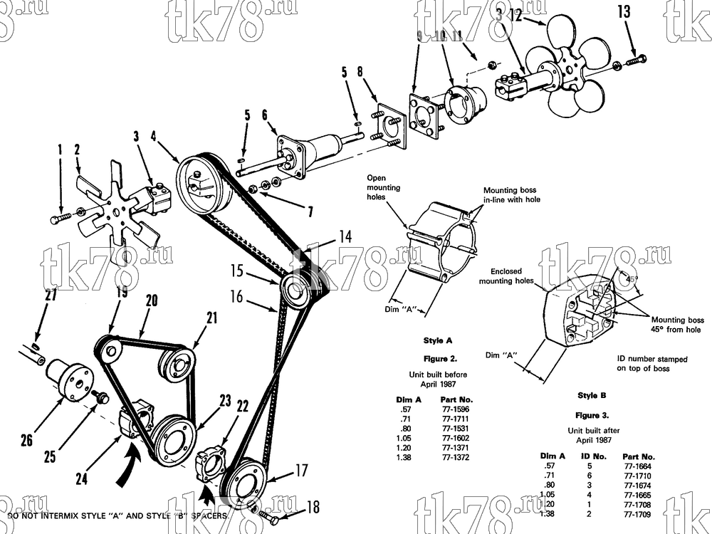 Каталог запчастей для Thermo King  BELTS, PULLEYS & FAN GROUP