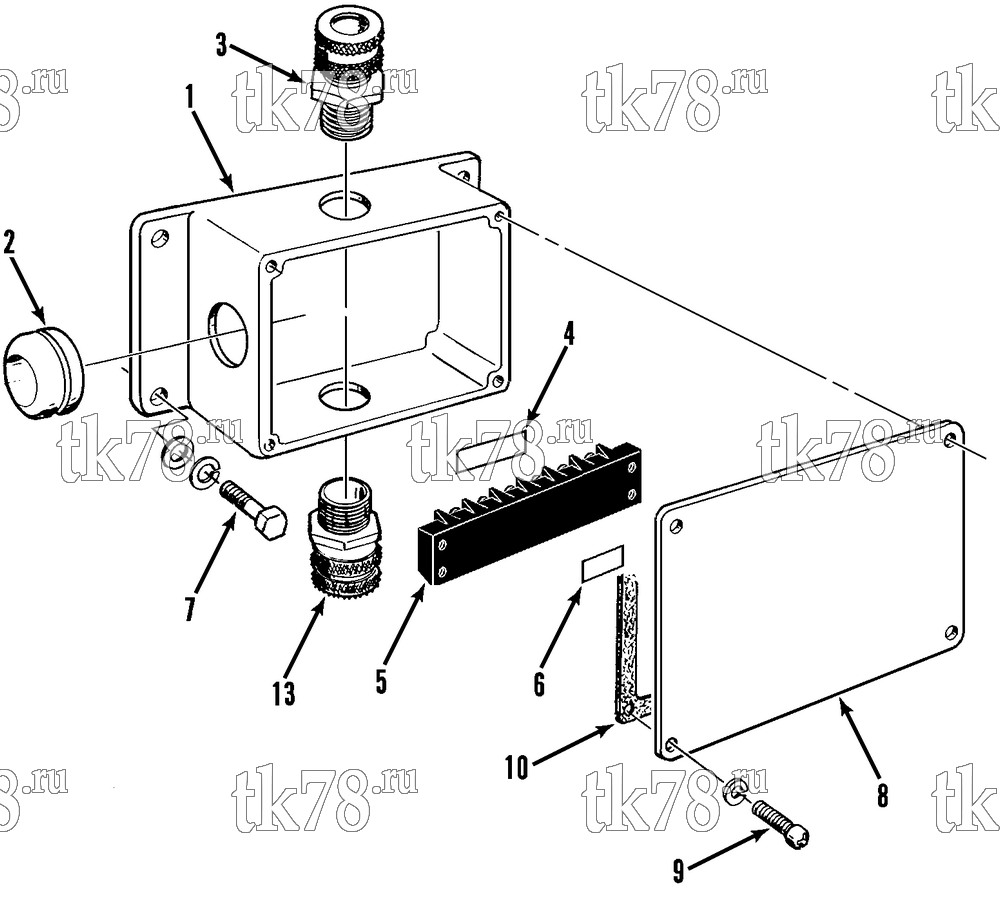 Каталог запчастей для Thermo King  JUNCTION BOX - EVAPORATOR