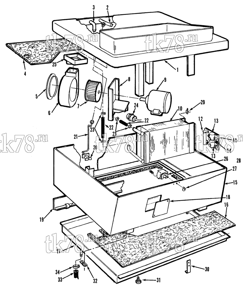 Каталог запчастей для Thermo King  HEATER ASSEMBLY