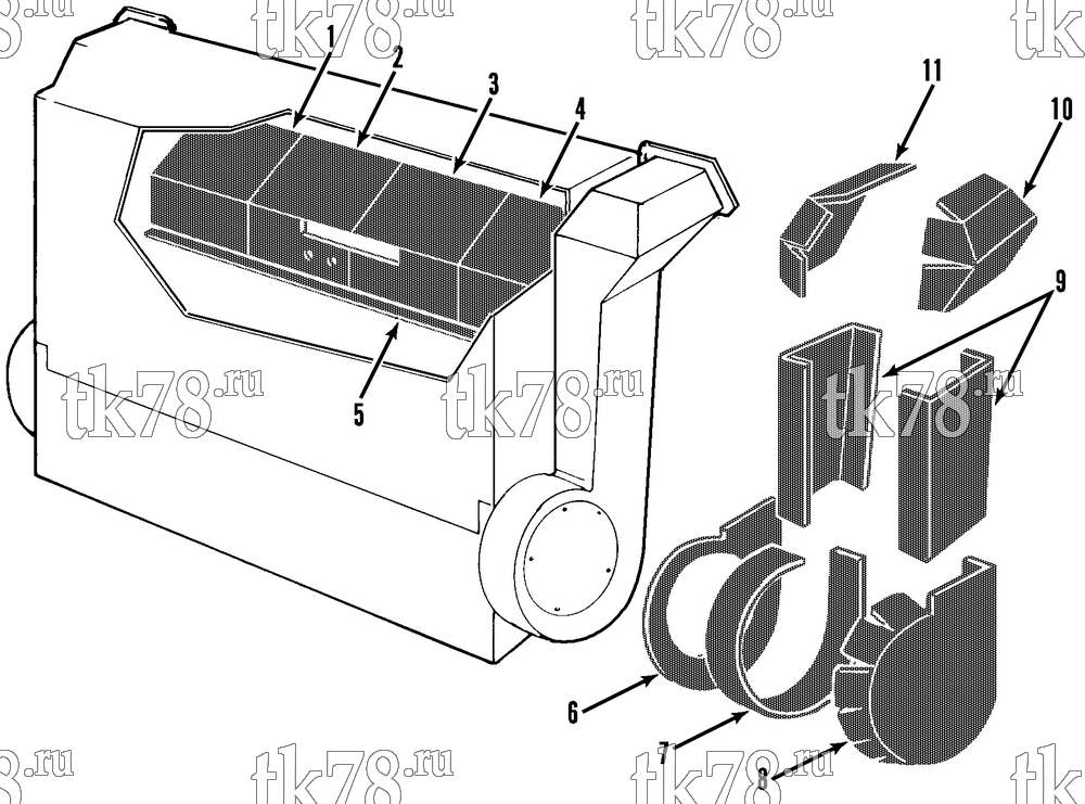 Каталог запчастей для Thermo King  INSULATION (T6-M2)