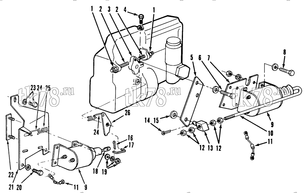Каталог запчастей для Thermo King  ENGINE SOLENOID GROUP