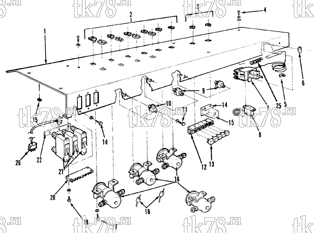Каталог запчастей для Thermo King  CONTROL PANEL ASSEMBLY