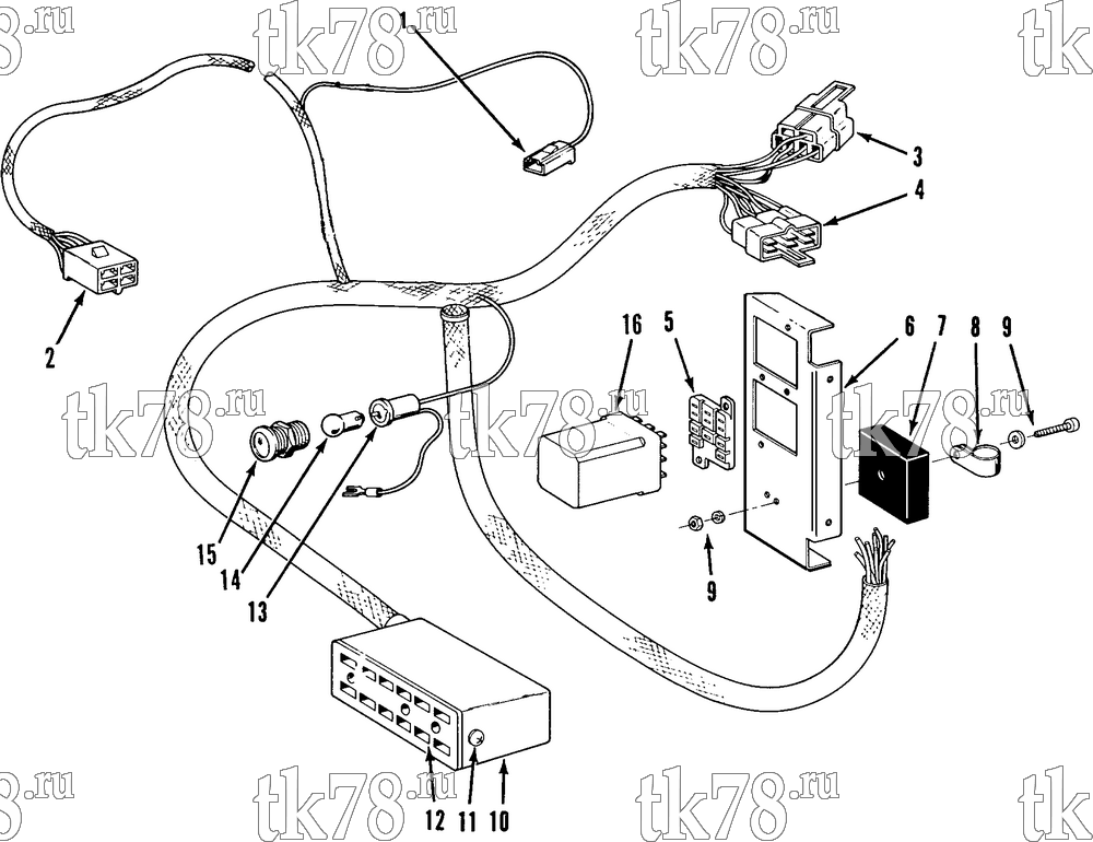 Каталог запчастей для Thermo King Sentry di EMEIA HARNESS ASSEMBLY - FUELSAVER