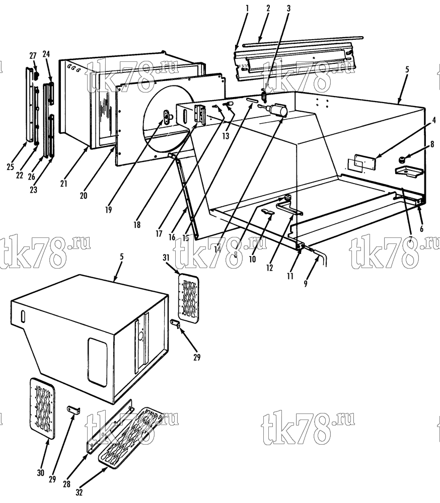 Каталог запчастей для Thermo King Sentry di EMEIA EVAPORATOR GROUP