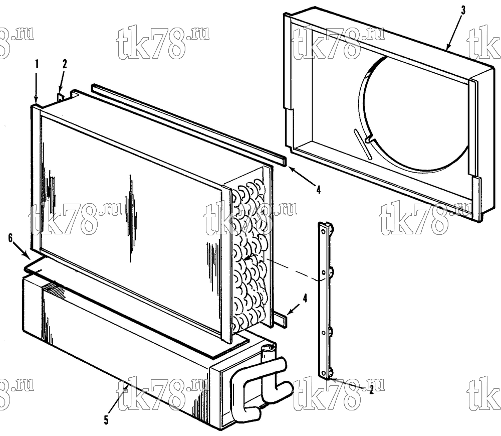 Каталог запчастей для Thermo King Sentry di EMEIA RADIATOR & COIL GROUP