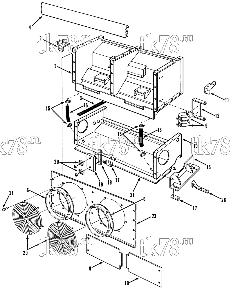 Каталог запчастей для Thermo King  STRUCTURAL COMPONENTS (T6-M2)