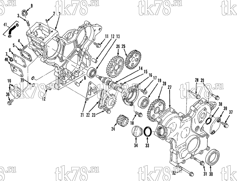 Каталог запчастей для Thermo King KD-II & KD-II MAX GEAR HOUSING