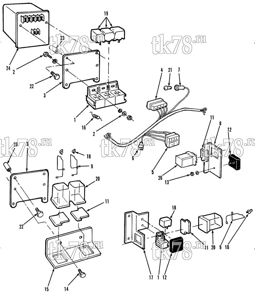 Каталог запчастей для Thermo King  HARNESS ASSEMBLY - TG IV THERMOSTAT