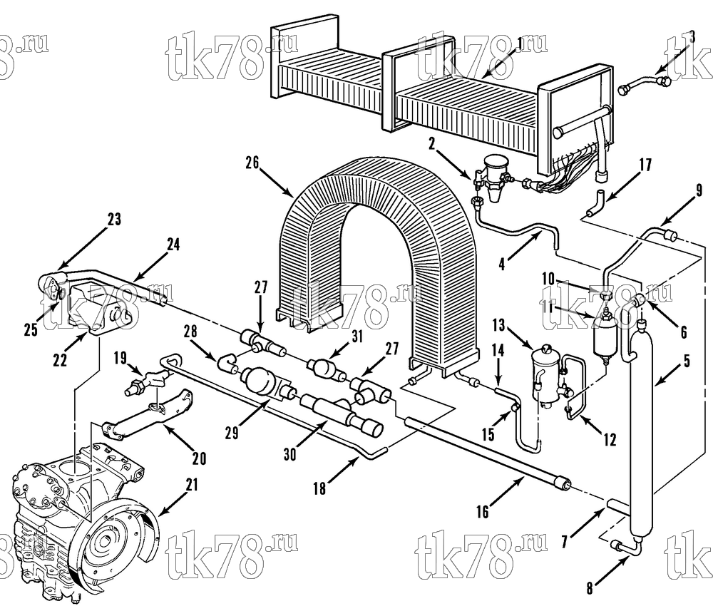 Каталог запчастей для Thermo King  REFRIGERATION COMPONENTS