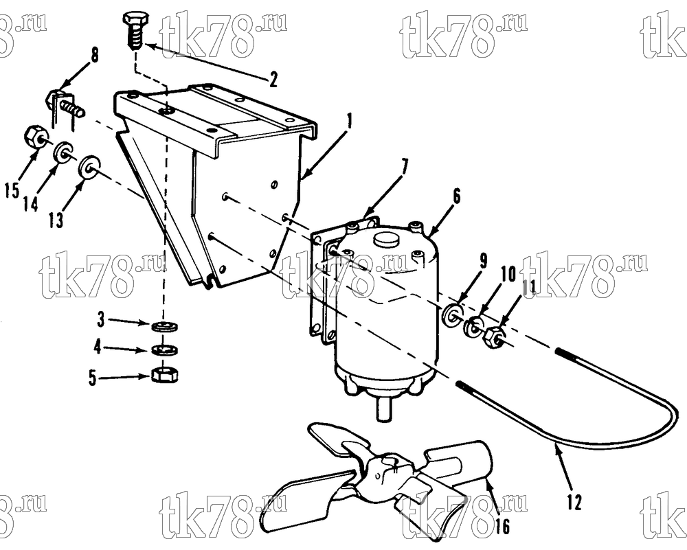 Каталог запчастей для Thermo King  MOTOR & FAN GROUP - EVAPORATOR