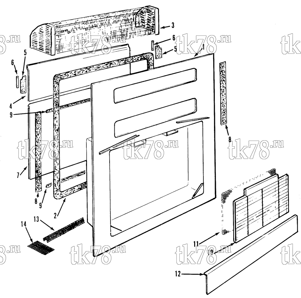 Каталог запчастей для Thermo King CF-II M19 Prepared for Sea-Land STRUCTURAL COMPONENTS - NAMEPLATES