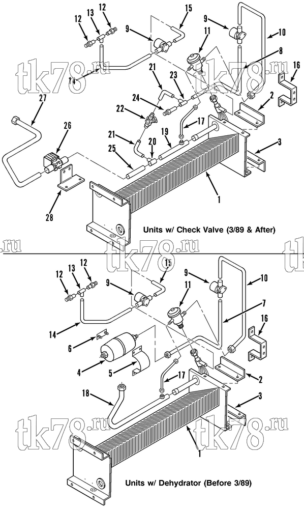 Каталог запчастей для Thermo King  EVAPORATOR REFRIGERATION (KIT 712250)