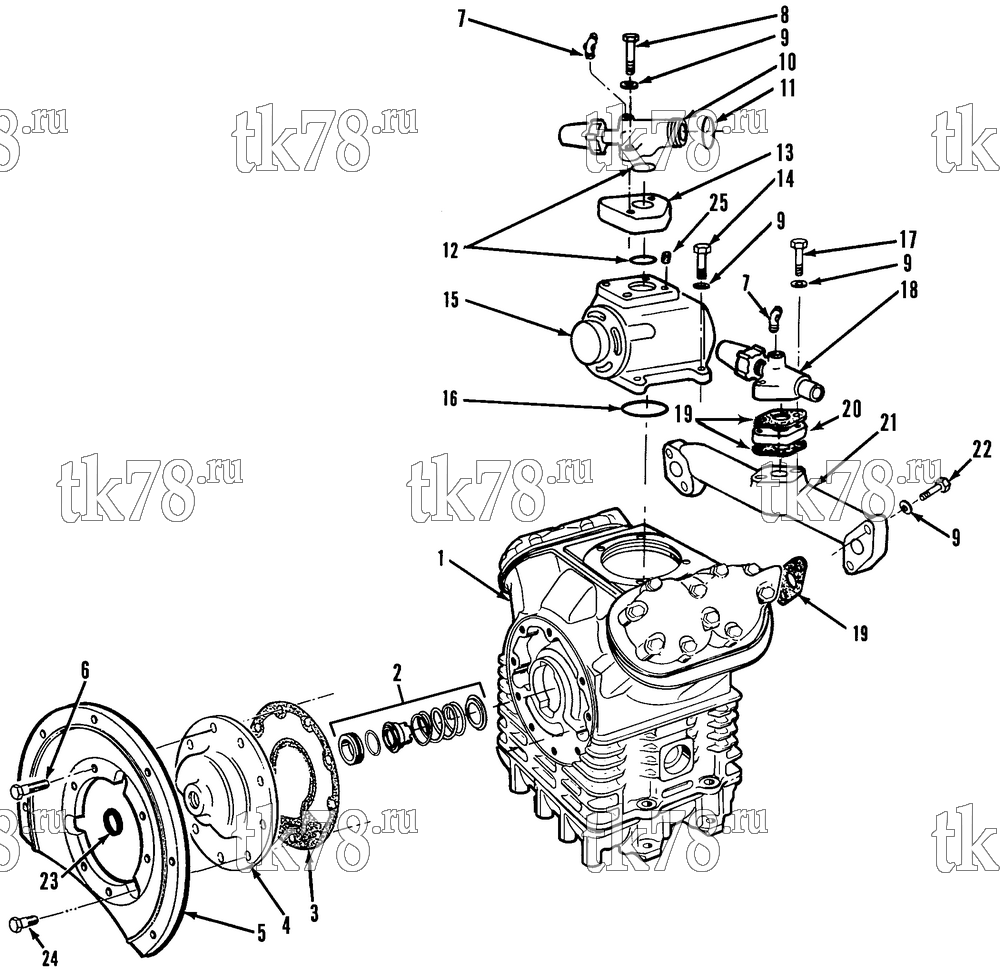Каталог запчастей для Thermo King  COMPRESSOR GROUP