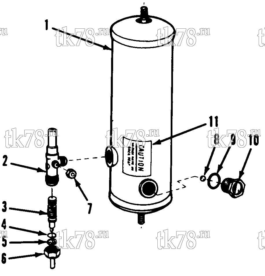 Каталог запчастей для Thermo King  RECEIVER TANK GROUP