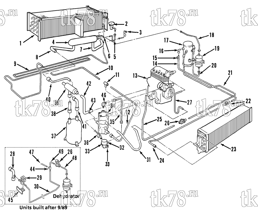Каталог запчастей для Thermo King  REFRIGERATION COMPONENTS (Before 5/91)