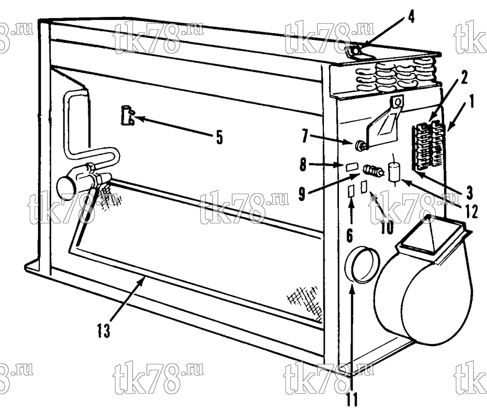 Каталог запчастей для Thermo King  ELECTRICAL COMPONENTS & FRESH AIR ADAPTER