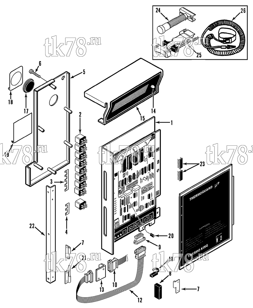 Каталог запчастей для Thermo King  MICROPROCESSOR CONTROLLER (P TYPE)