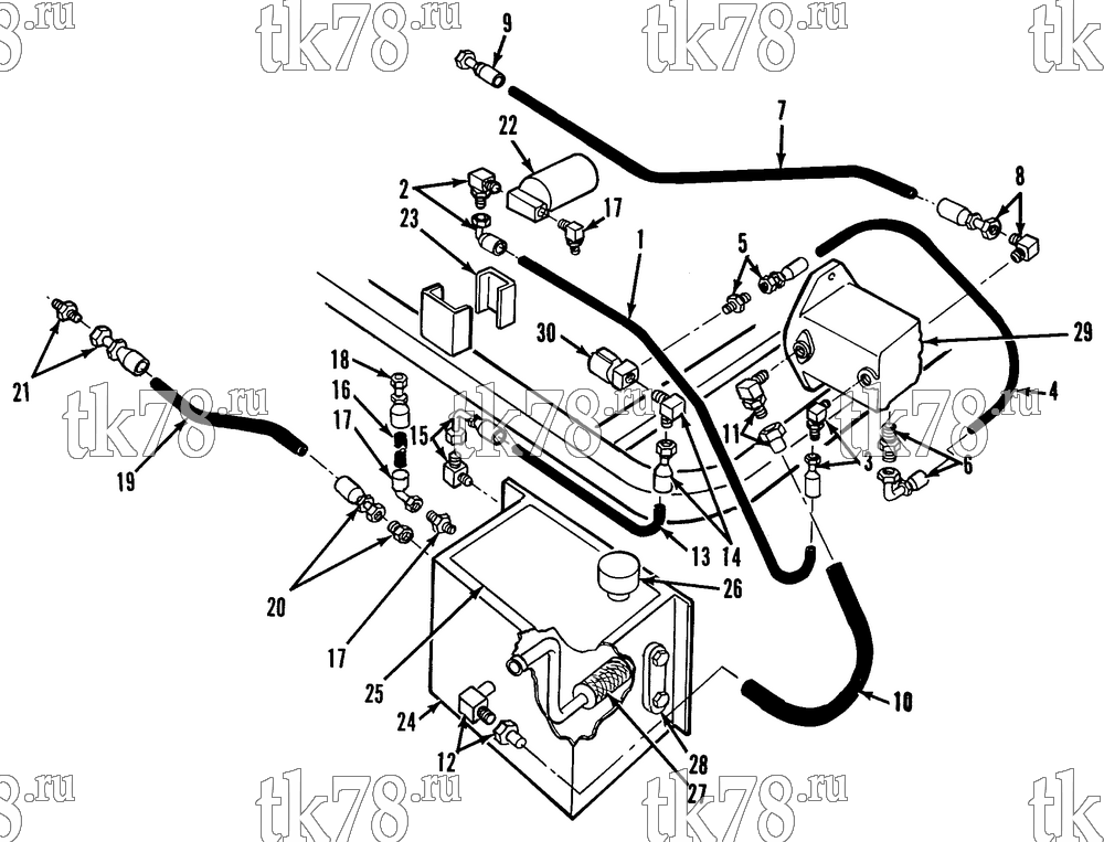Каталог запчастей для Thermo King  INSTALLATION COMPONENTS - HYDRAULIC PUMP