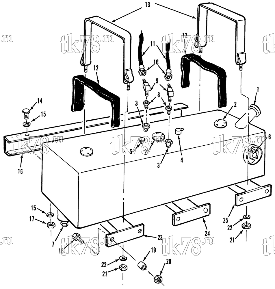 Каталог запчастей для Thermo King  FUEL TANK ASSEMBLY