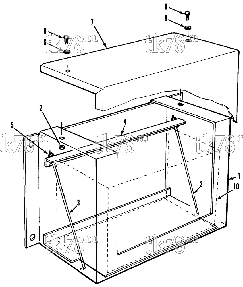 Каталог запчастей для Thermo King  BATTERY BOX ASSEMBLY