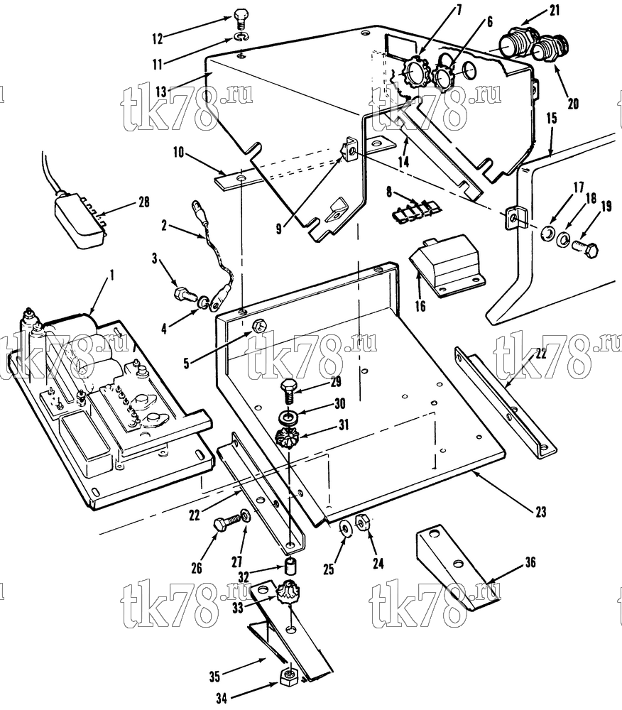 Каталог запчастей для Thermo King CG-II M8A & M8B CONTROL BOX ASSEMBLY