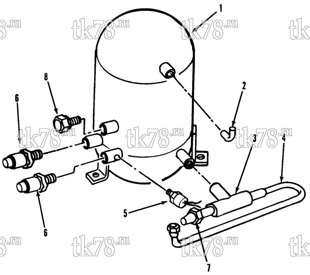 Каталог запчастей для Thermo King  CONDENSER ASSEMBLY - WATER COOLED