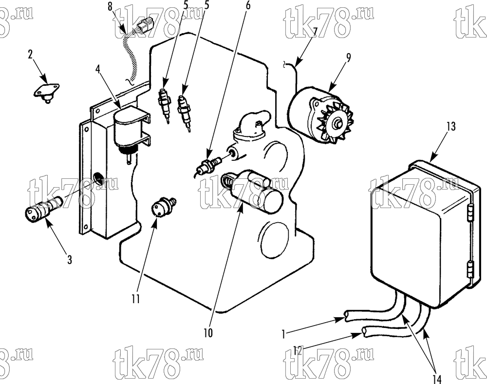 Каталог запчастей для Thermo King HK & HK-II SERIES ELECTRIC COMPONENTS (HK & HK-II 30)