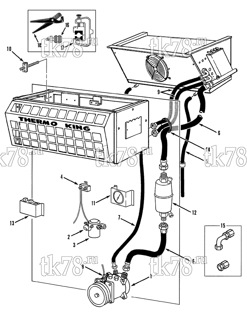 Каталог запчастей для Thermo King LB-I INSTALLATION COMPONENTS