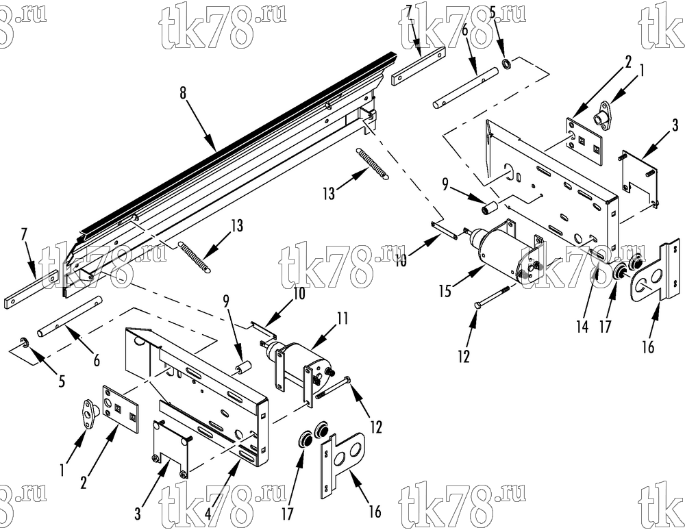 Каталог запчастей для Thermo King Super-II 30 190Y DEFROST DAMPER GROUP
