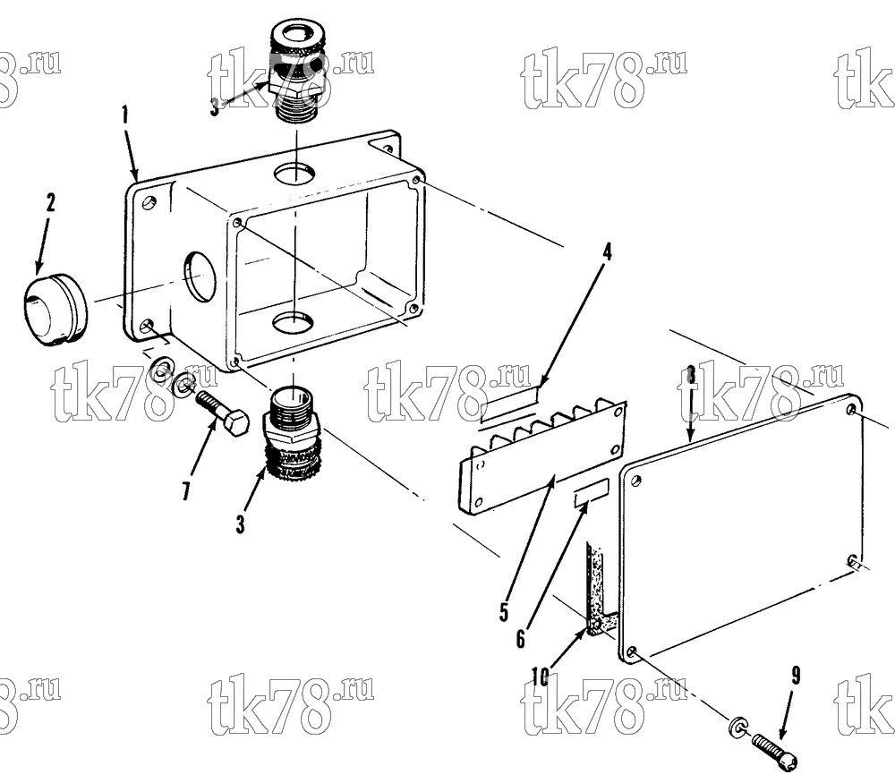 Каталог запчастей для Thermo King RMU-II M10 RMUE-II M5 JUNCTION BOX - EVAPORATOR