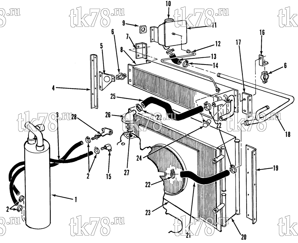 Каталог запчастей для Thermo King  COOLING SYSTEM & COIL MOUNTING