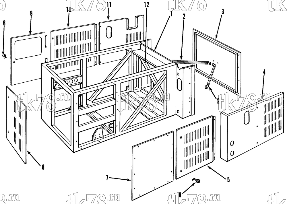 Каталог запчастей для Thermo King RMU-II M10 RMUE-II M5 STRUCTURAL COMPONENTS