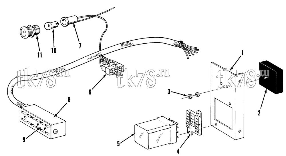 Каталог запчастей для Thermo King RMU-II M10 RMUE-II M5 HARNESS ASSEMBLY - THERMOGUARD
