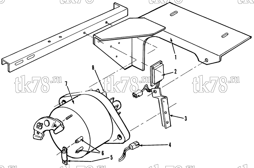Каталог запчастей для Thermo King TD-I ALTERNATOR GROUP