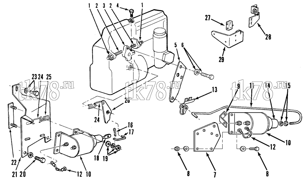 Каталог запчастей для Thermo King  ENGINE SOLENOID GROUP