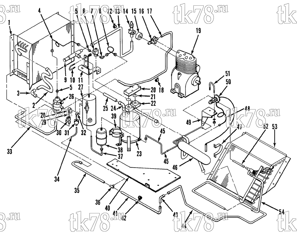 Каталог запчастей для Thermo King SDZ 30 & 50 EMEIA REFRIGERATION COMPONENTS (UNTIL 6/91)